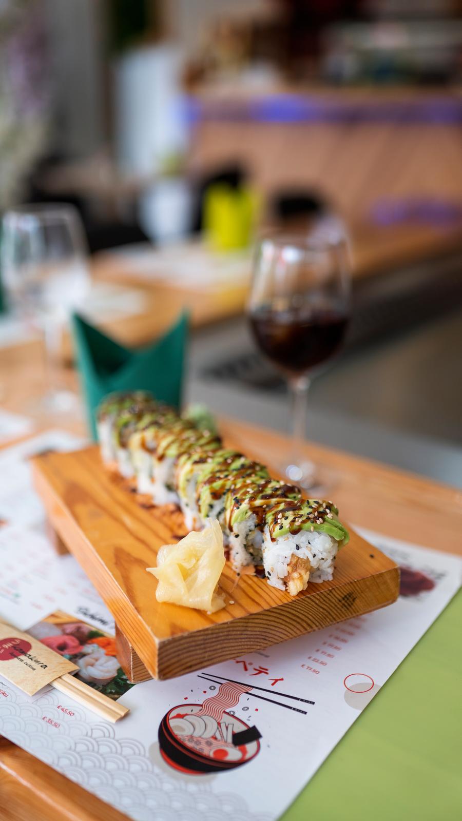 Assorted sushi selection