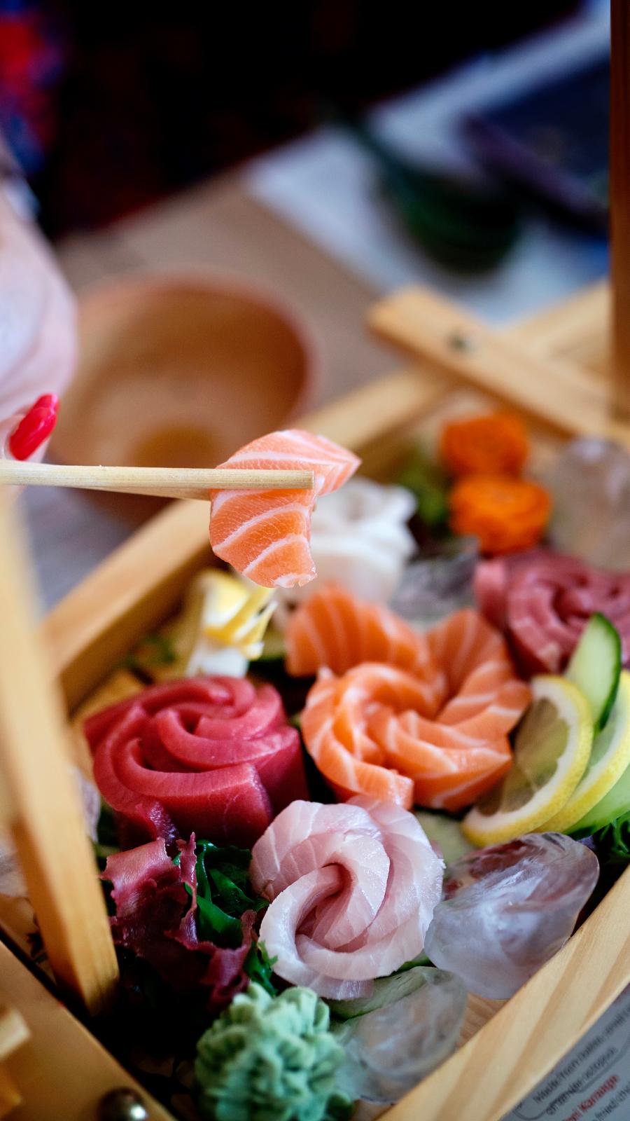 Fresh sashimi at Kamakura
